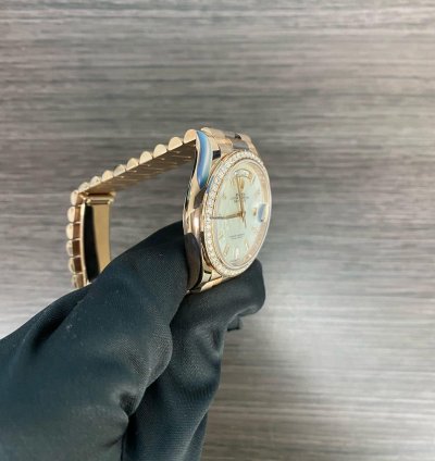 Rolex Day-date 36 128345rbr Day-date 36 Mothet Of Peard Diamond