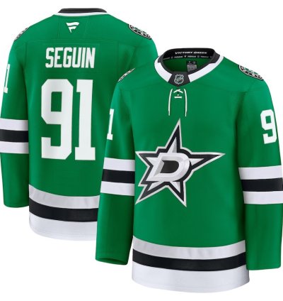 Dallas Stars 91 Tyler Seguin Home Premium Jersey Kelly Green