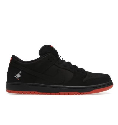 Nike Sb Dunk Low Black Pigeon Autographed