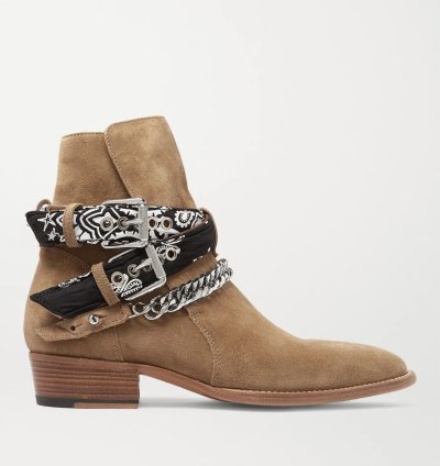 Embellished Suede Jodhpur Boots