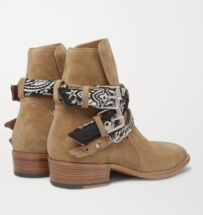 Embellished Suede Jodhpur Boots