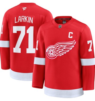 Detroit Red Wings 71 Dylan Larkin Home Premium Jersey Red