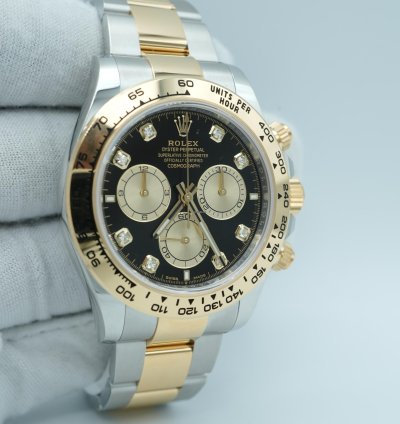 Rolex Daytona 126503 Daytona 40 Mm Black Factory Diamond Dial Oyster Bracelet Complete Set 2024