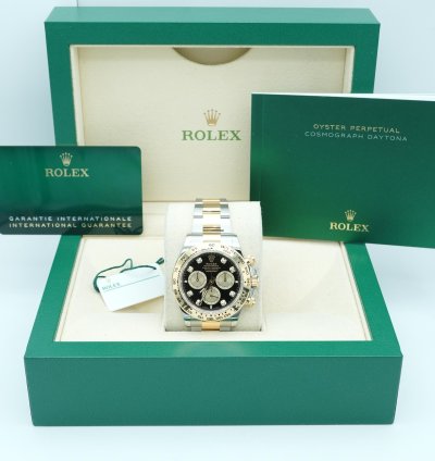 Rolex Daytona 126503 Daytona 40 Mm Black Factory Diamond Dial Oyster Bracelet Complete Set 2024