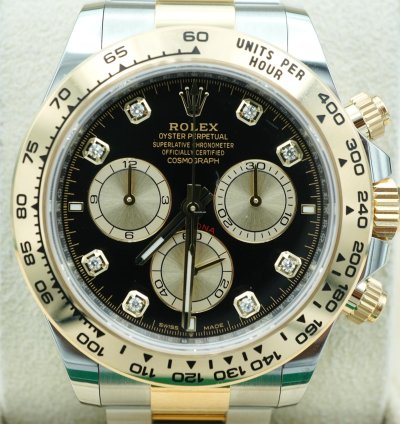 Rolex Daytona 126503 Daytona 40 Mm Black Factory Diamond Dial Oyster Bracelet Complete Set 2024
