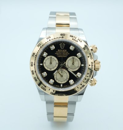 Rolex Daytona 126503 Daytona 40 Mm Black Factory Diamond Dial Oyster Bracelet Complete Set 2024
