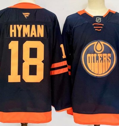Edmonton Oilers 18 Zach Hyman Jersey Stitched