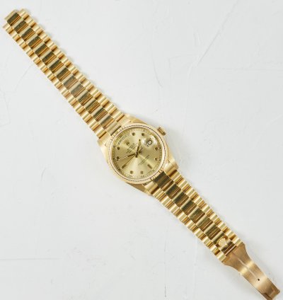 Rolex Day-date 36 18038 With Rare Pinball Dial In Unworn And Full Set Condition