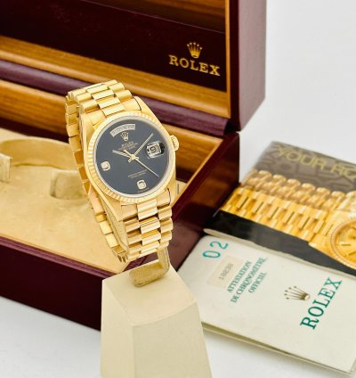 Rolex Day-date 36 18238 President Onyx Dial
