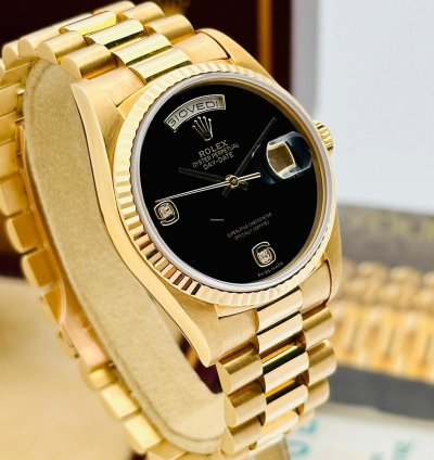 Rolex Day-date 36 18238 President Onyx Dial