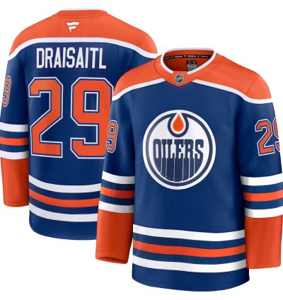 Edmonton Oilers 29 Leon Draisaitl Home Premium Jersey Royal