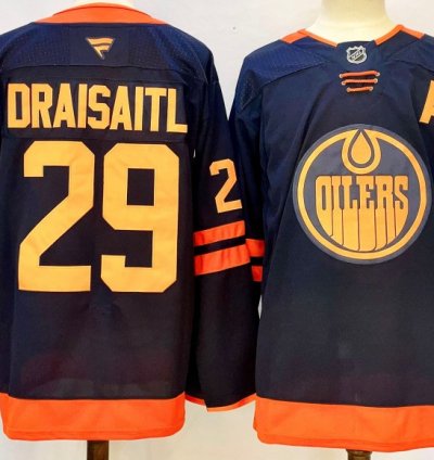 Edmonton Oilers 29 Leon Draisaitl Jersey Stitched Orange