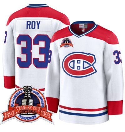 Patrick Roy Jersey 33 Montreal Canadiens Timeless Premium Stitched 1993 Final