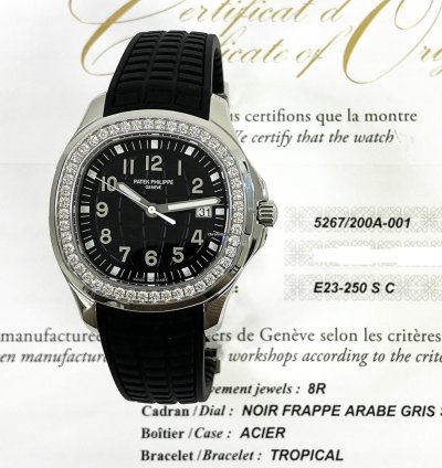 Patek Philippe Aquanaut Luce Stainless Steel Black Arabic Dial 5267 200a-001