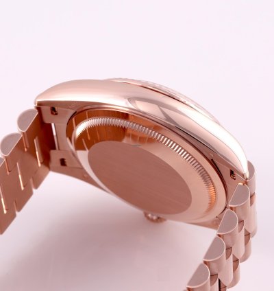 Rolex Day-date 36 2024 Day Date 36 Blue Green Diamond Baguette Rose Gold Everose 128235