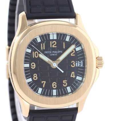 Patek Philippe Aquanaut Mint 5066j Aquanaut Black Rubber 5066j Yellow Gold 36mm Watch