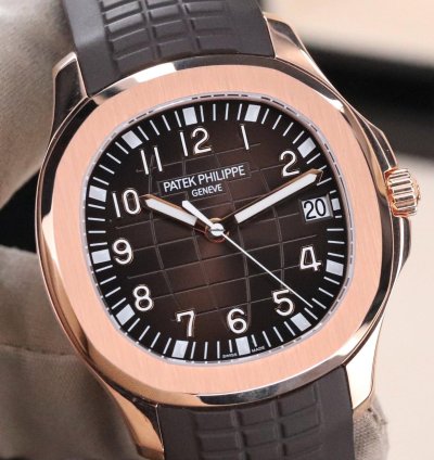 Patek Philippe Aquanaut Mint Complete Set Brown Dial Rose Gold 40mm Tropical Sport Strap 5167r-001