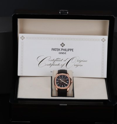 Patek Philippe Aquanaut Mint Complete Set Brown Dial Rose Gold 40mm Tropical Sport Strap 5167r-001