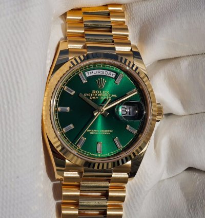 Rolex Day-date 36 2024 Day-date 36mm Green Dial 128238