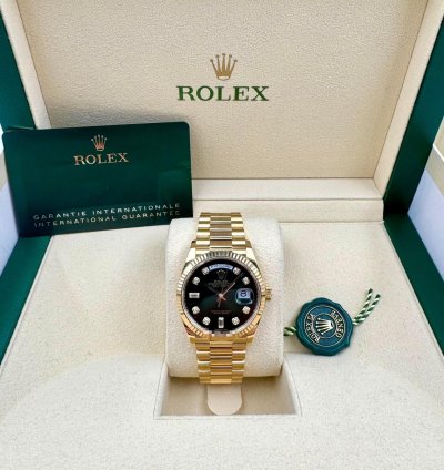 Rolex Day-date 36 36mm 128238 Green Ombre Diamond Dial Unworn 2023