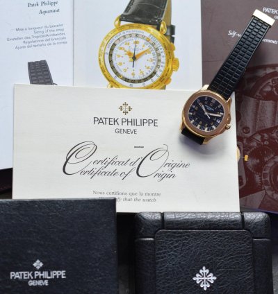 Patek Philippe Aquanaut Ref 5065j In Gelbgold Mit Box Und Papieren