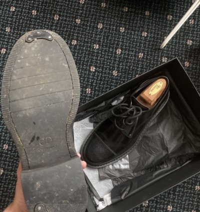 Hardior Black Leather Derby