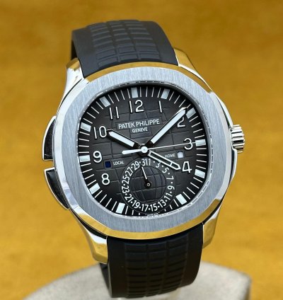 Patek Philippe Aquanaut Ref 5164a-001 Travel Time From 2015 Full Set