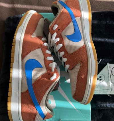 Nike Sb Dunk Low Dusty Peach Corduroy Sz 9