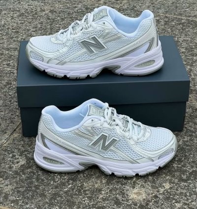 New Balance 740 White Silver