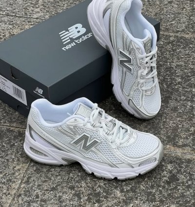 New Balance 740 White Silver
