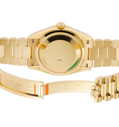 Rolex Day-date 36 36mm 18k Yellow Gold President Champagne Index Dial