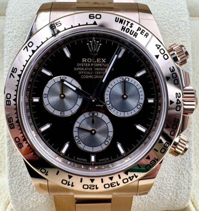 Rolex Daytona 126505 Rose Gold Black Dial Unworn 2024