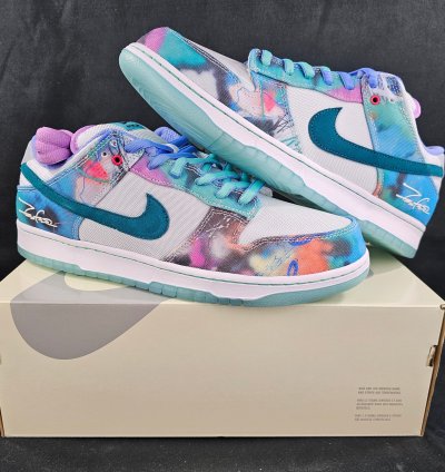 Nike Sb Dunk Low Futura Laboratories Bleached Aqua New