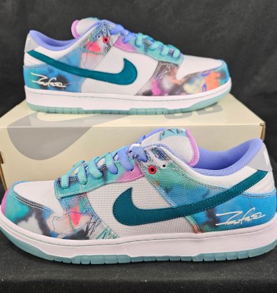 Nike Sb Dunk Low Futura Laboratories Bleached Aqua New