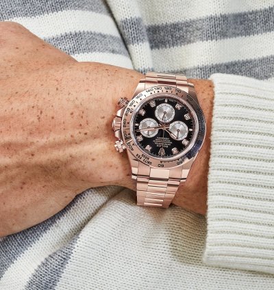 Rolex Daytona 126505 Rose Gold Black Diamond Dial 2024