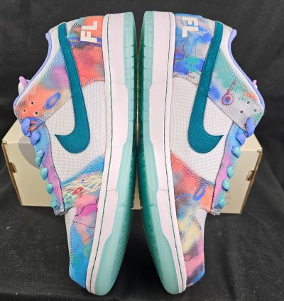Nike Sb Dunk Low Futura Laboratories Bleached Aqua New