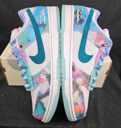 Nike Sb Dunk Low Futura Laboratories Bleached Aqua New