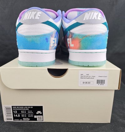 Nike Sb Dunk Low Futura Laboratories Bleached Aqua New