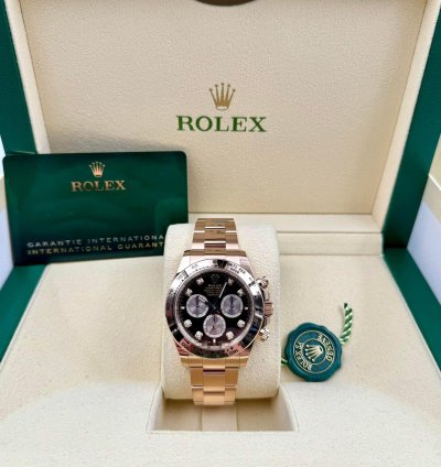 Rolex Daytona 126505 Rose Gold Black Diamond Dial Unworn 2024