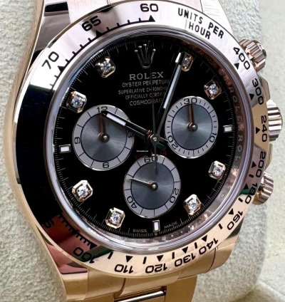 Rolex Daytona 126505 Rose Gold Black Diamond Dial Unworn 2024