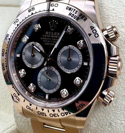 Rolex Daytona 126505 Rose Gold Black Diamond Dial Unworn 2024