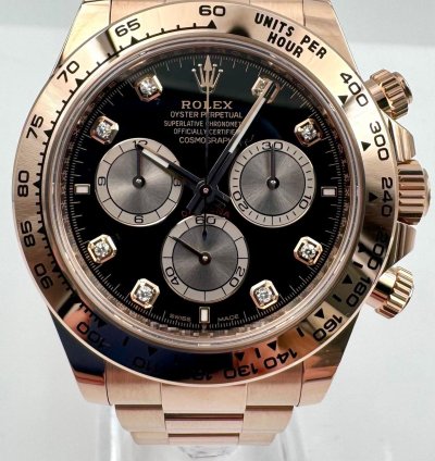 Rolex Daytona 126505 Rose Gold Black Diamond Dial Unworn 2024