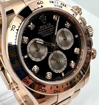 Rolex Daytona 126505 Rose Gold Black Diamond Dial Unworn 2024