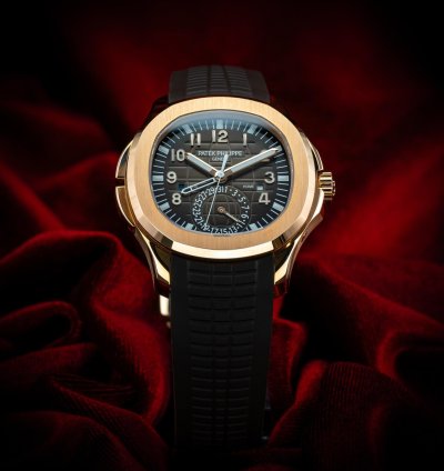 Patek Philippe Aquanaut Rose Gold Brown Dial 5164r Complete Set
