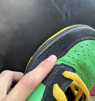 Nike Sb Dunk Low Green Spark Hoop Orange Sz 9