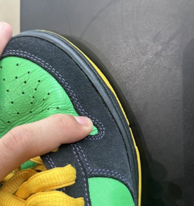 Nike Sb Dunk Low Green Spark Hoop Orange Sz 9