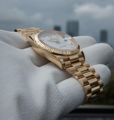 Rolex Day-date 36 36mm 2022 White Roman Dial