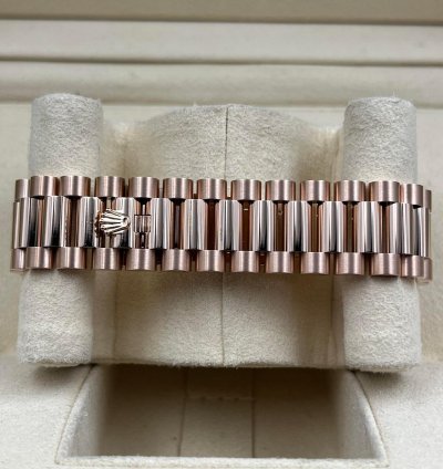 Rolex Day-date 36 36mm Chocolate Diamond Dial Rose Gold Bracelet 128235a Unworn 2023