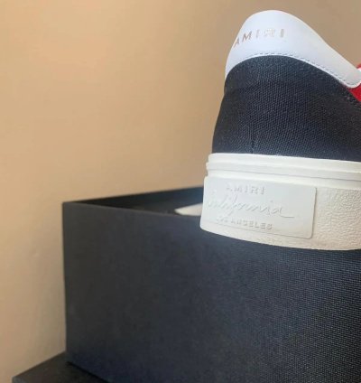 Low Top Skeleton Sneaker In Black Red