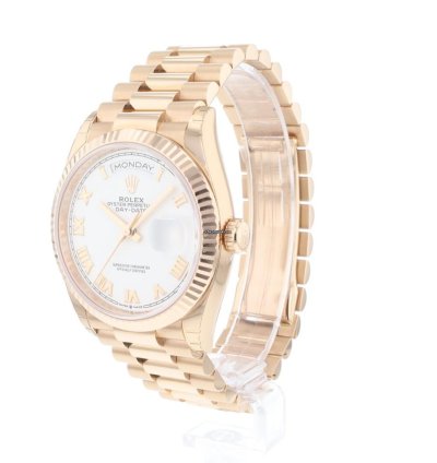 Rolex Day-date 36 36mm Everose Gold White Roman Dial New